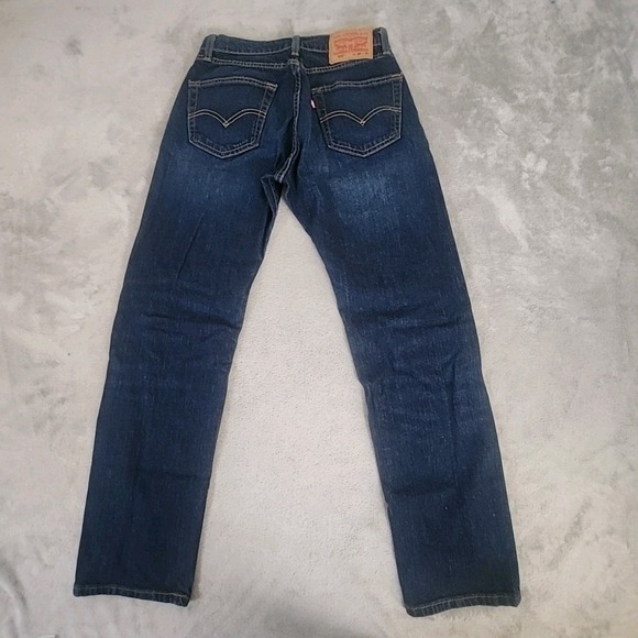 Levis 505 Jeans Mens 28 X 30 Blue Regular Fit Stretch Jeans Casual Work Leisure - Picture 3 of 6
